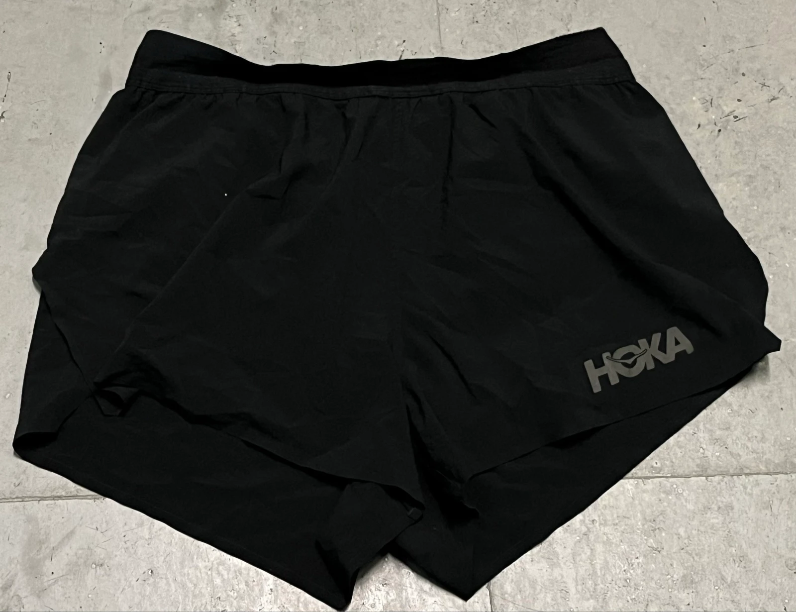 Shorts deportivos negros de gasa